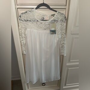 Lily Star White Lace Dress